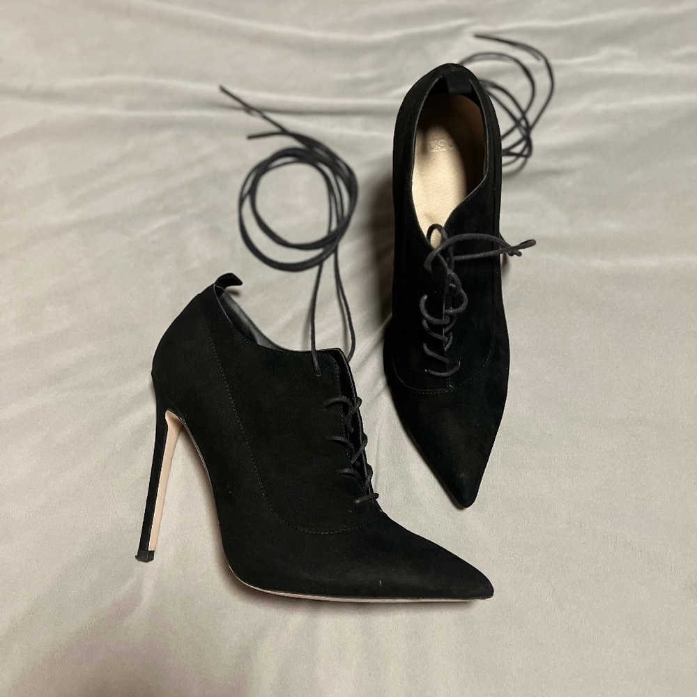 Laced high heels
